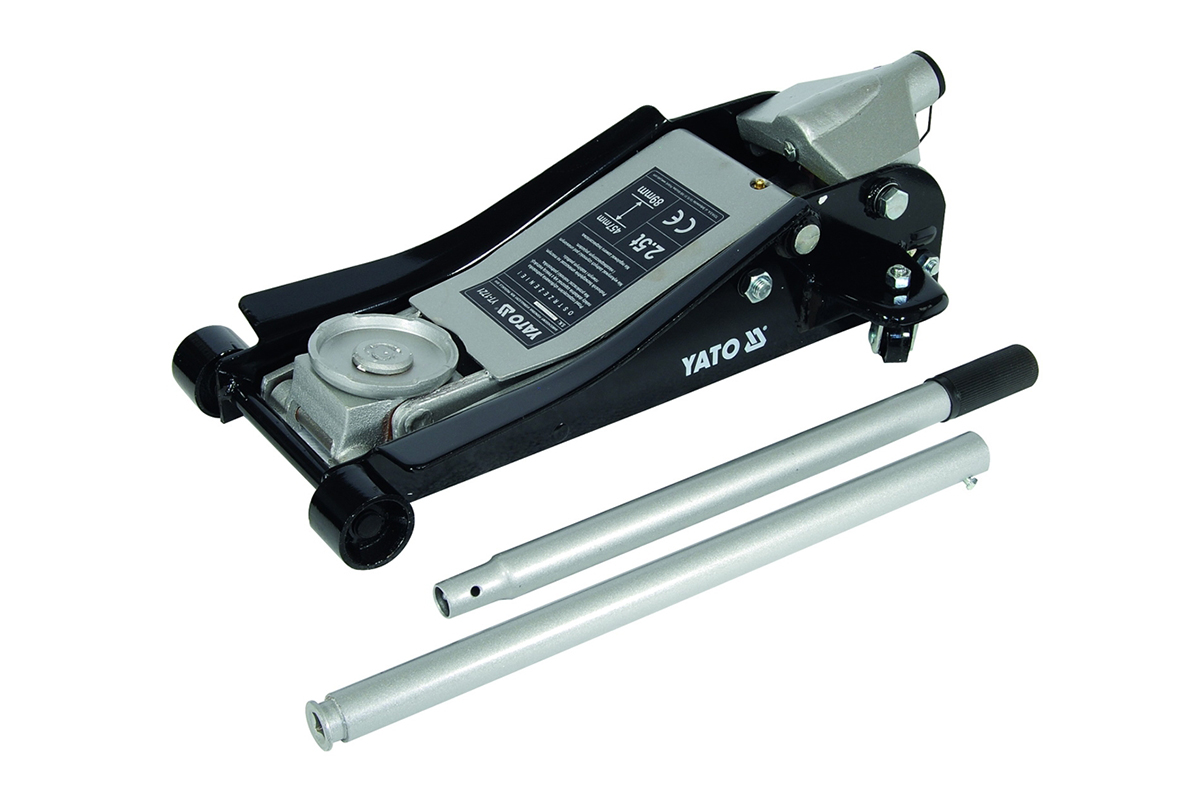 zvedák hydraulický YATO, podjezdový, 2,5t, zdvih 89-457 mm - Hlavní obrázek