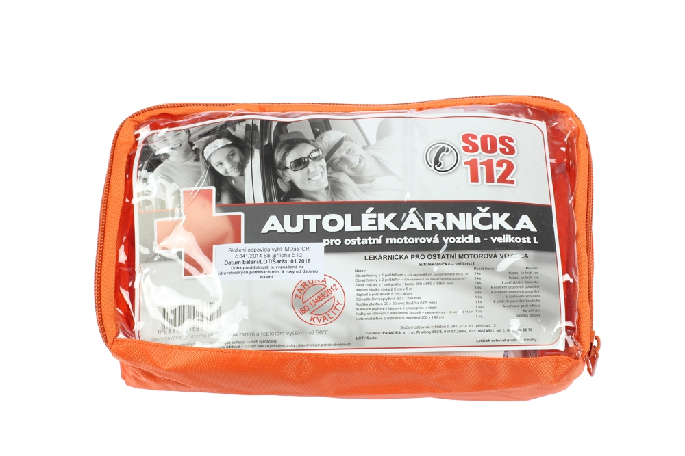 autolékárnička textil, Typ I, nová dle vyhlášky č.206/2018 Sb - Hlavní obrázek