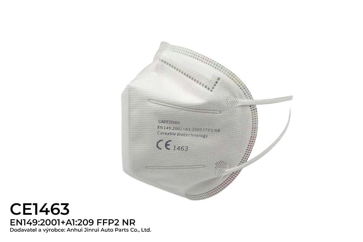 respirátor FFP2 , bílý, 1 ks - NR EN149:2001+A1:2009 CE1463 - Hlavní obrázek