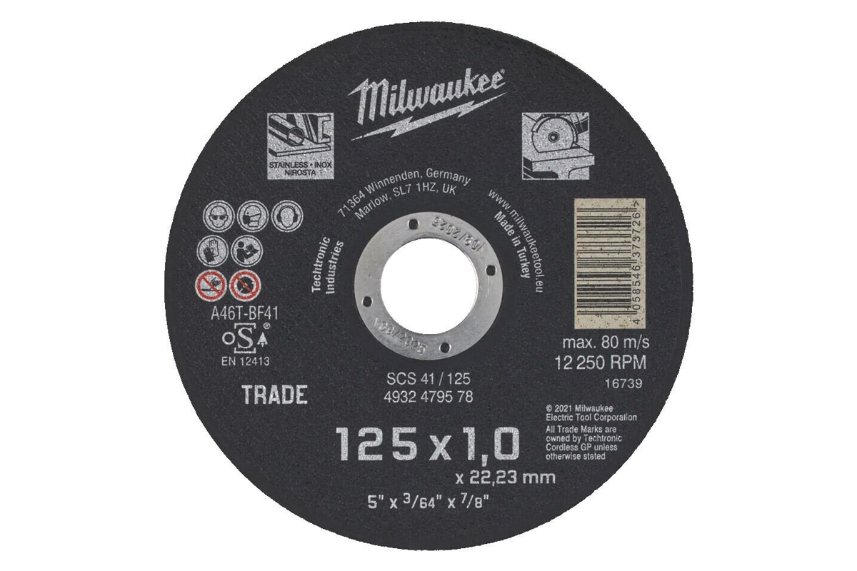 Řezný kotouč na ocel i nerez TRADE SCS 41/ 125 X 1,0 - 1ks. - Hlavní obrázek