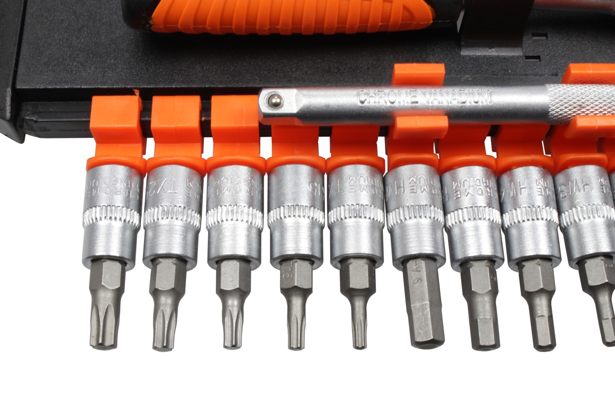 gola sada 1/4", 6ti hran 4 - 13 mm, v pořadači, 28 dílů - doprovodný obrázek 2
