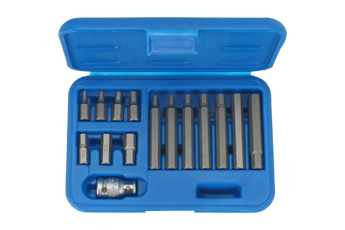 bity 10 mm, Inbus 4 - 12 mm, sada 15 dílů - Hlavní obrázek