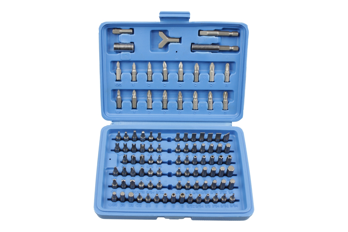 bity 1/4", PL - PH - PZ - Inbus - Torx - speciální, sada 100 dílů - Hlavní obrázek