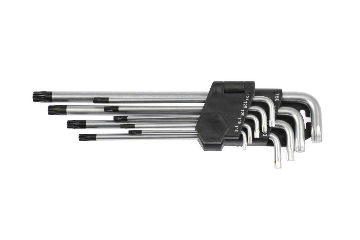 klíče zástrčné Torx T10 - T50, vrtané, sada 9 dílů - Hlavní obrázek