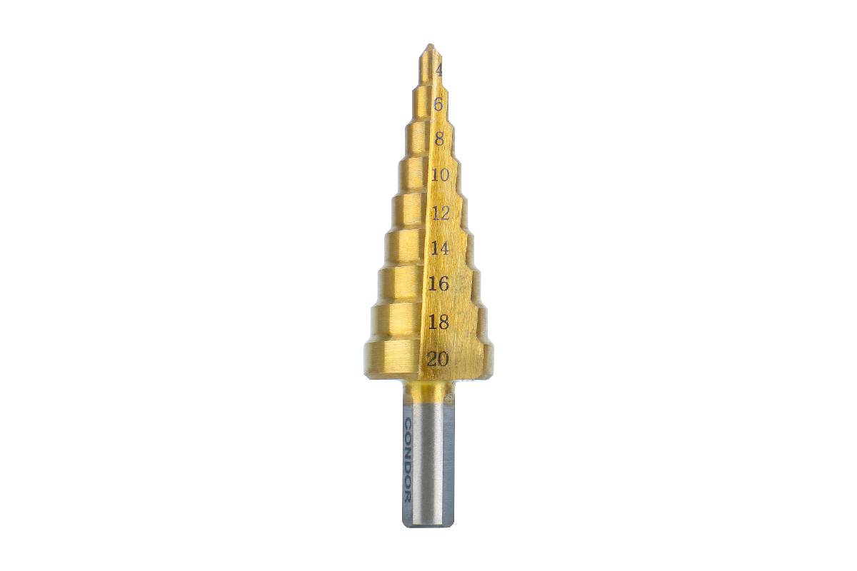vrták stupňovitý HSS-TiN, průměr 4,0 - 20,0 mm - doprovodný obrázek 1