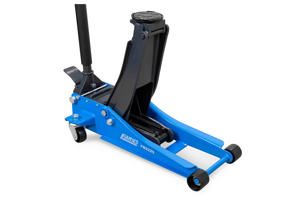 zvedák hydraulický, dílenský pojízdný, nosnost 3,0 t, extra nízký - doprovodný obrázek 1