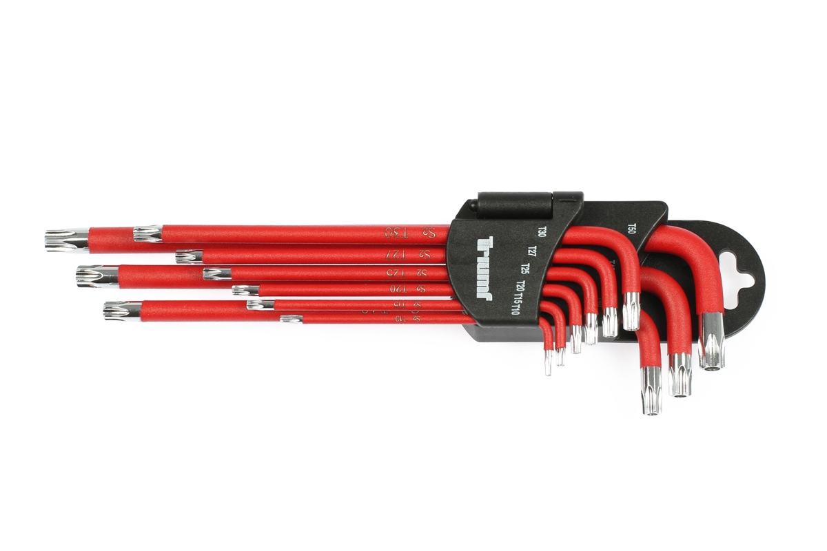klíče zástrčné Torx T10 - T50, prodloužené, s magnetem, sada 9 dílů - Hlavní obrázek