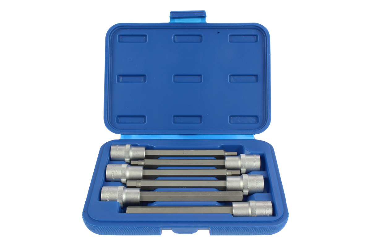 hlavice zástrčné 1/2", Inbus 5 - 12 mm, délka 140 mm, sada 6 dílů - Hlavní obrázek