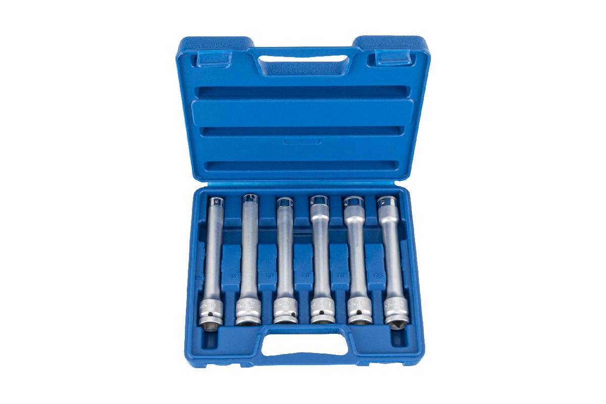 hlavice nástrčné 1/2", E-profil E10 - E20, délka 145 mm, sada 6 dílů - Hlavní obrázek
