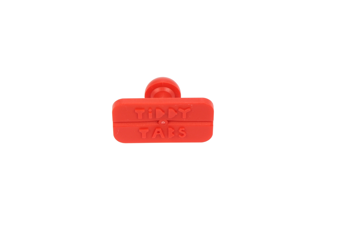obdélník lepící "hříbek" 17x32 mm "Tiddy Tab" červený, 1ks - doprovodný obrázek 1