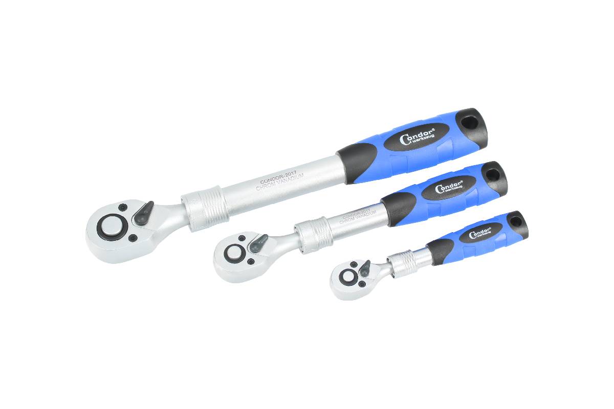 ráčny teleskopické 1/4" - 1/2", sada 3 díly - doprovodný obrázek 1