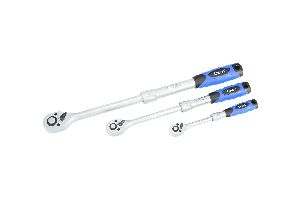 ráčny teleskopické 1/4" - 1/2", sada 3 díly - doprovodný obrázek 2