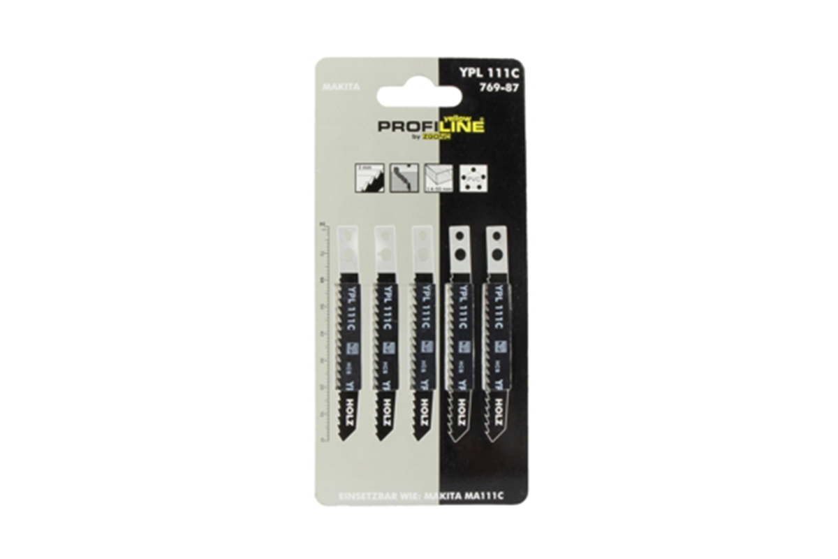pilový plátek do přímočaré pily 2,5 mm - 10zubů / 25x75 mm, dřevo,PVC - Hlavní obrázek