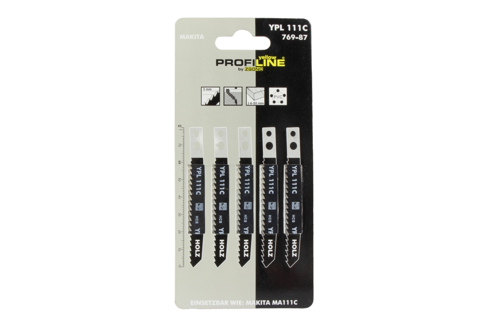 pilový plátek do přímočaré pily 3,0 mm - 8zubů / 25x75 mm, dřevo,PVC - Hlavní obrázek