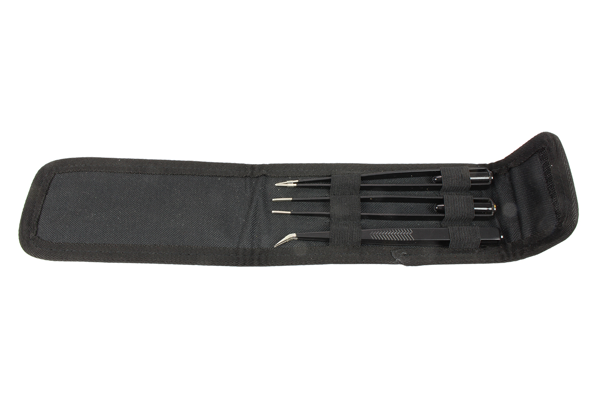 pinzety 150 mm s osvětlením, černě lakované, profi - Hlavní obrázek