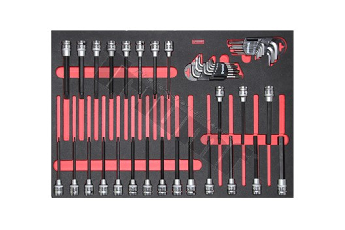 modul - hlavice zástrčné 1/2", Inbus - Torx - XZN, délka 240 mm, 43 dílů - Hlavní obrázek