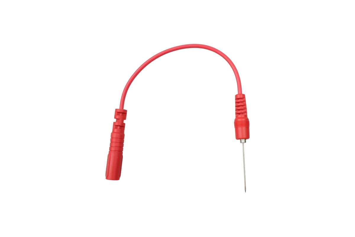 kabel měřící s jehlovým hrotem pr. 0,7 mm, k multimetrům, červený - Hlavní obrázek