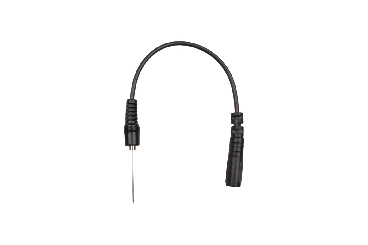 kabel měřící s jehlovým hrotem pr. 0,7 mm, k multimetrům, černý - Hlavní obrázek