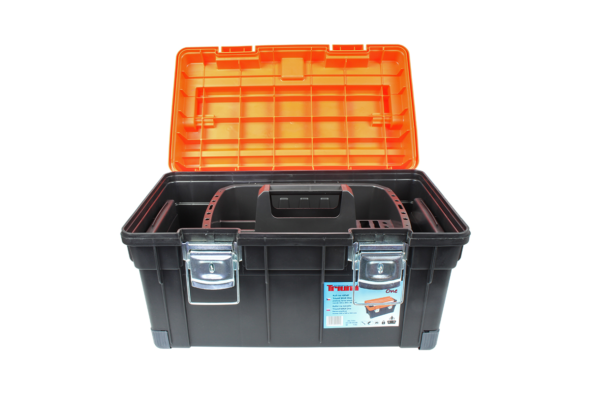 kufr na nářadí Triumf MAX One, profi, 595x345x355 mm, černo-oranžový - doprovodný obrázek 1