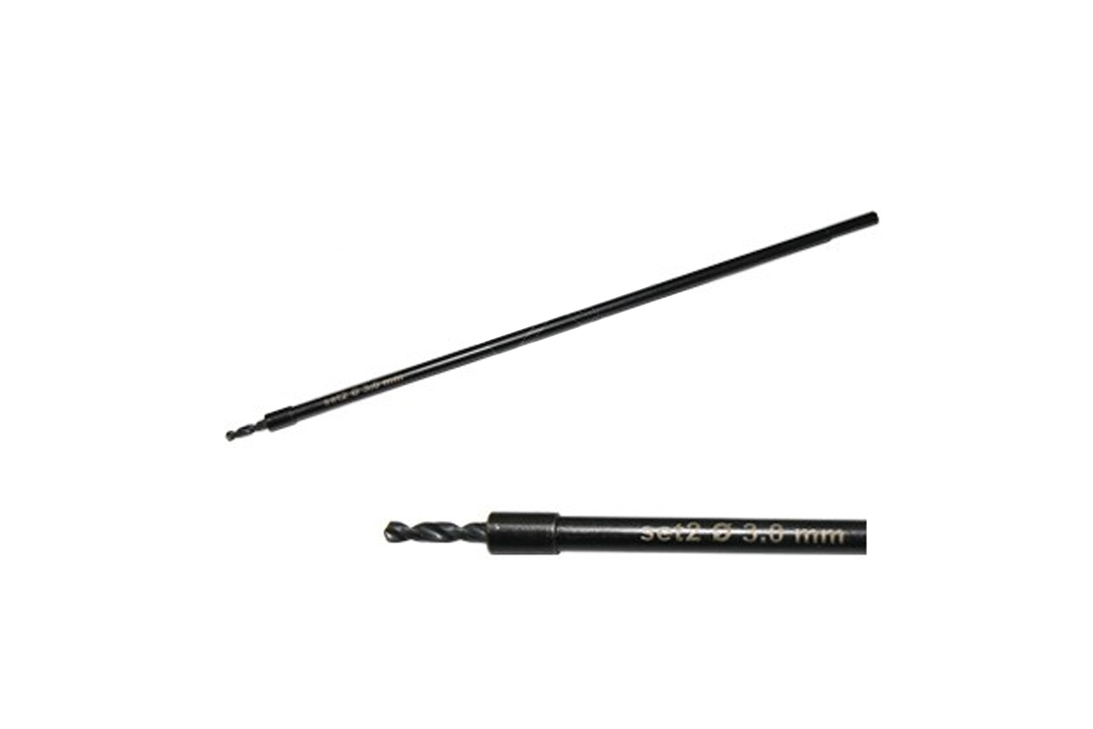 vrták spirálový broušený HSS, průměr 2,1 mm s prodloužením, délka 245 mm, ze sad 100-05474 a -05466 - Hlavní obrázek