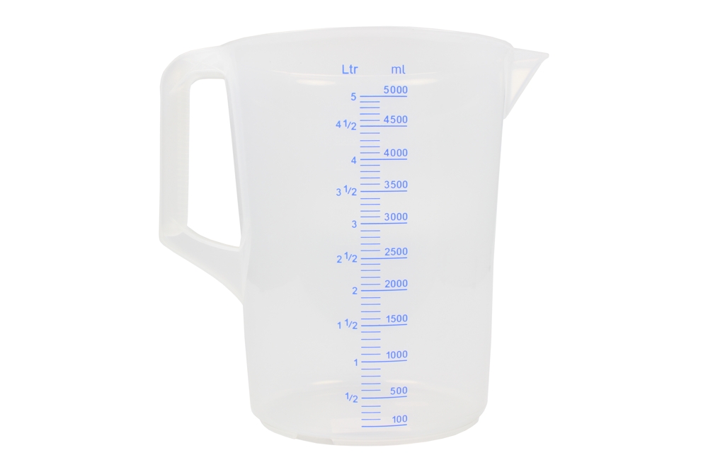 nádoba odměrná, plastová, objem 5 l (5000 ml) - Hlavní obrázek