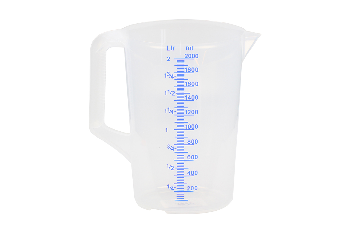 nádoba odměrná, plastová, objem 2 l (2000 ml) - Hlavní obrázek