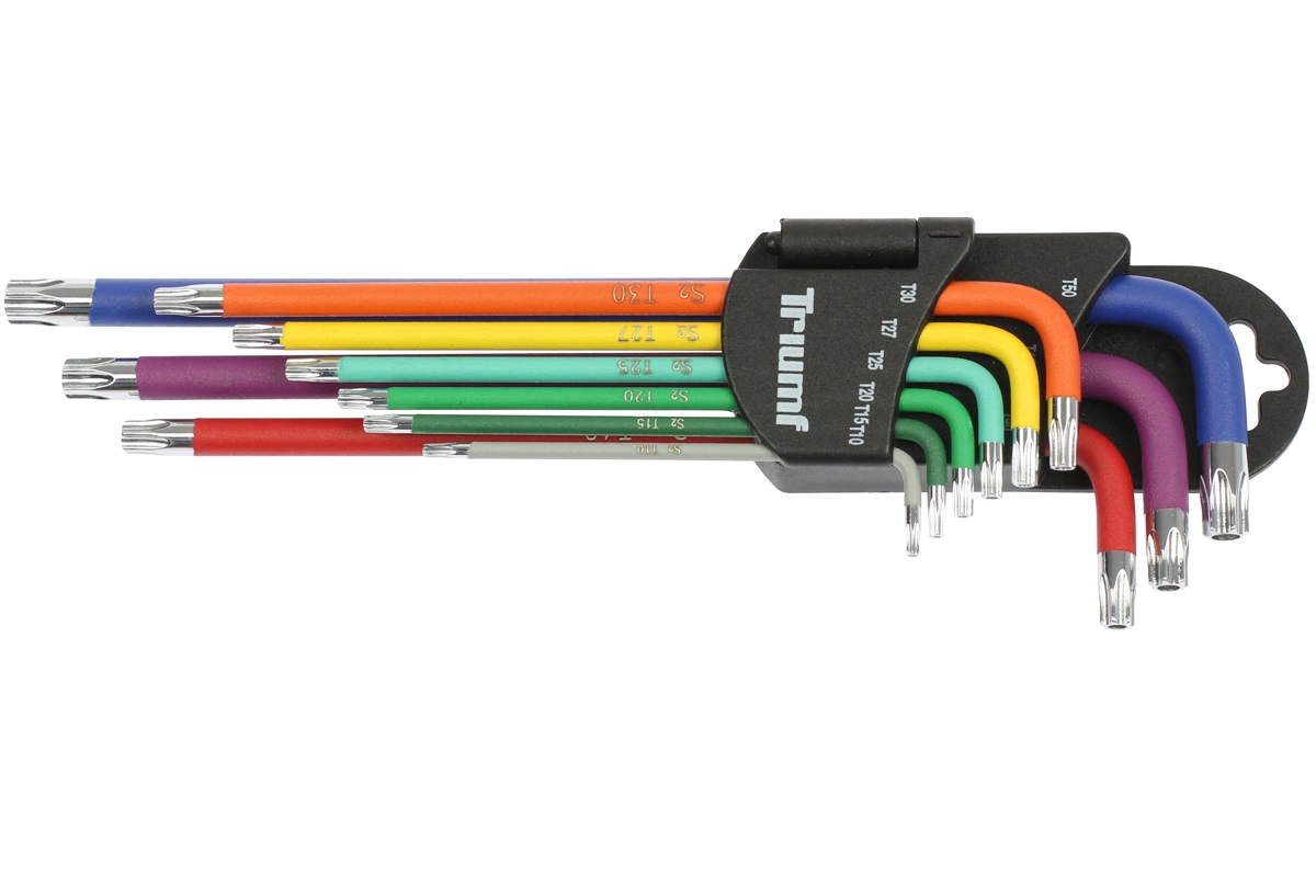 klíče zástrčné Torx T15 - T50, Multicolor s magnetem, sada 9 dílů - Hlavní obrázek