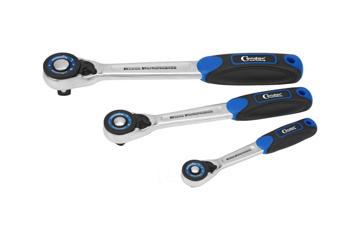 gola sada 1/4" - 3/8" - 1/2", 6ti hran 4 - 32 mm, klíče očkoploché 8 - 19 mm, 215 dílů - doprovodný obrázek 1
