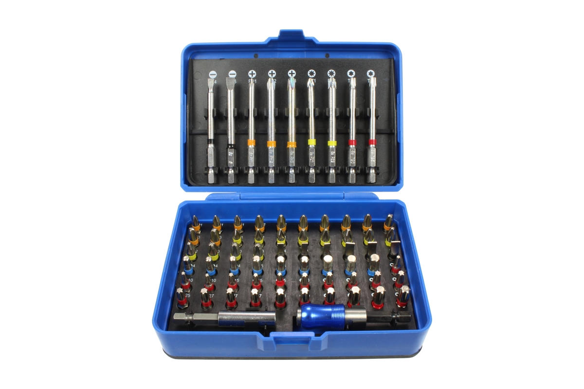 bity 1/4", PL - PH - PZ - Inbus - Torx, S2,  sada 71 dílů - Hlavní obrázek