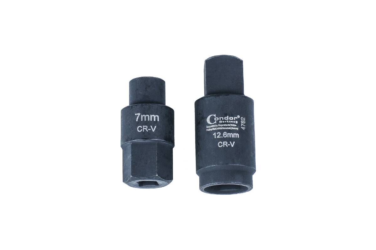 hlavice nástrčné 1/4", trojúhelníkové 7 - 12,6 mm, na vstřikovací čerpadla  Bosch, sada 2 díly - Hlavní obrázek