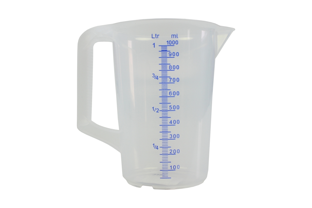 nádoba odměrná, plastová, objem 1 l (1000 ml) - Hlavní obrázek