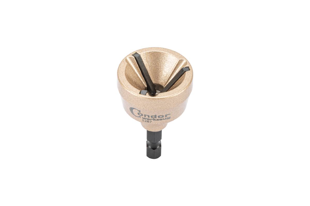 odhrotovač vnější 1/4", pro průměry 3 - 19 mm, pro elektrické nářadí - doprovodný obrázek 2