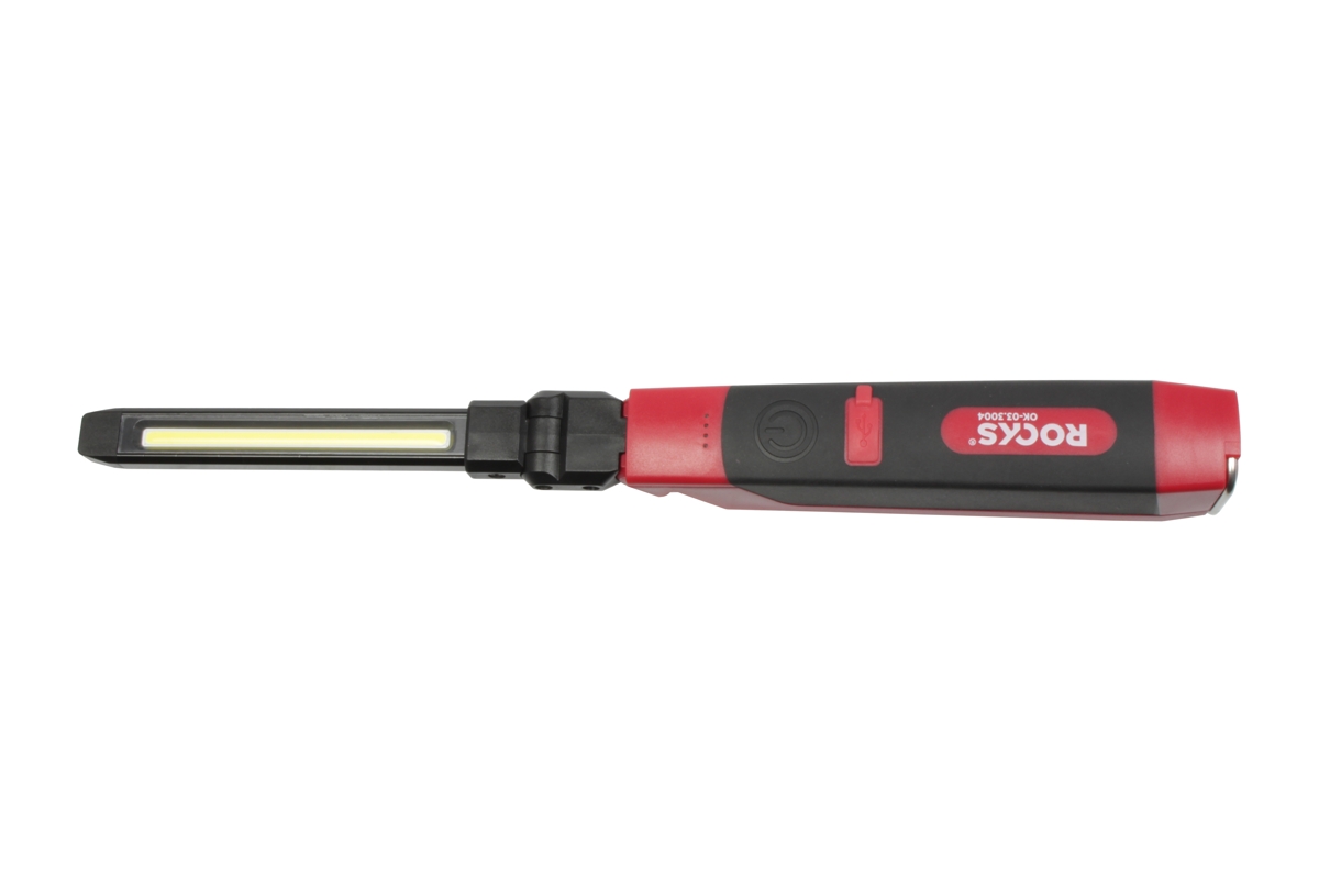 lampa montážní SLIM, COB LED + 1 LED High power, kloubová, skládací s magnetem, akumulátorová - doprovodný obrázek 2