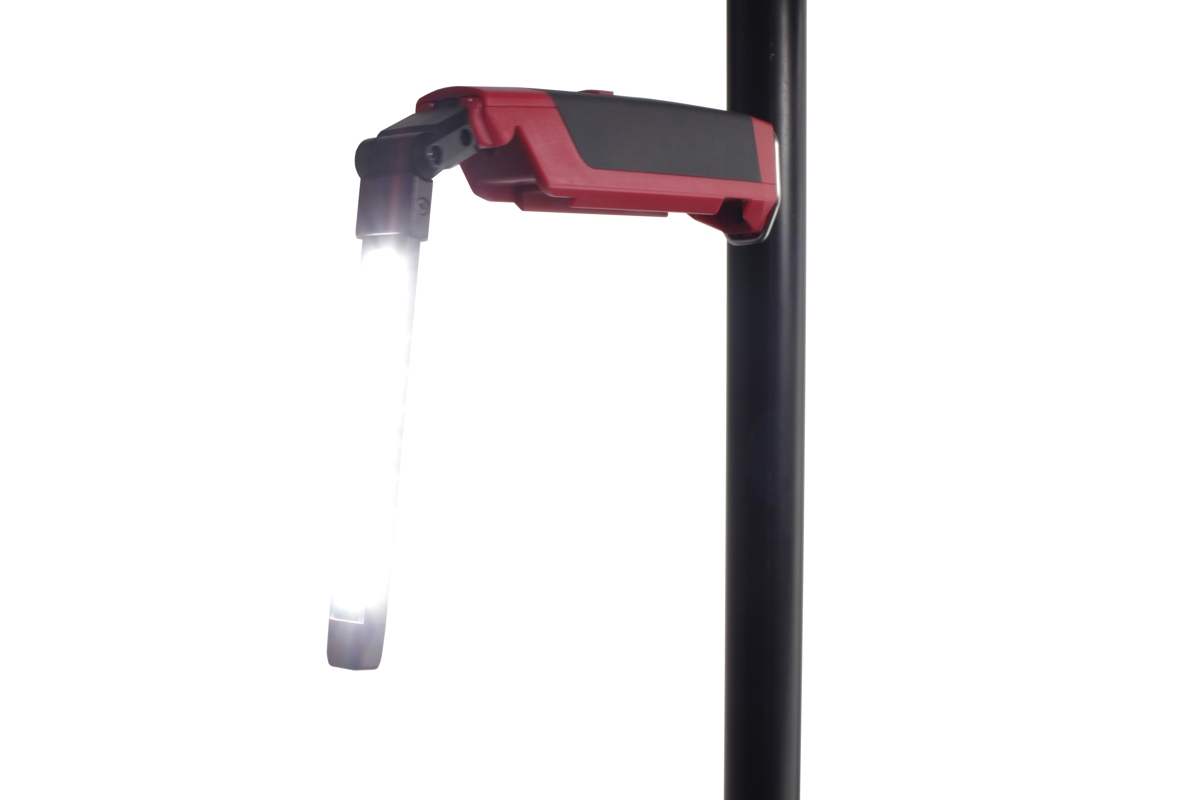lampa montážní SLIM, COB LED + 1 LED High power, kloubová, skládací s magnetem, akumulátorová - doprovodný obrázek 9