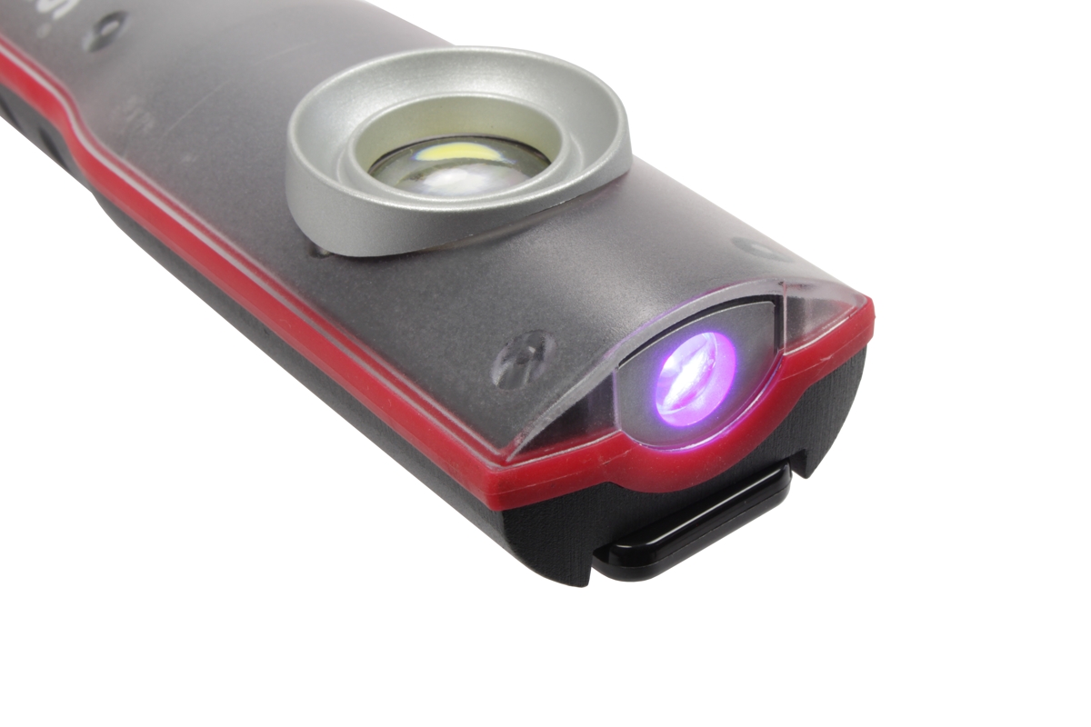 lampa montážní COB LED + 1 UV LED, akumulátorová, 3,7 V / 5000 mAh, IP54, se stojánkem - doprovodný obrázek 7