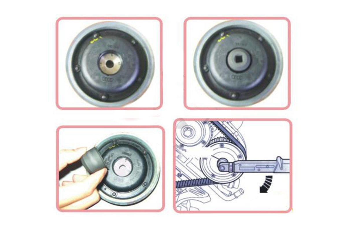 hlavice 3/8", speciální na nastavení polohy vačkové hřídele koncernových vozů VW 3,0 l V6 5V - doprovodný obrázek 2