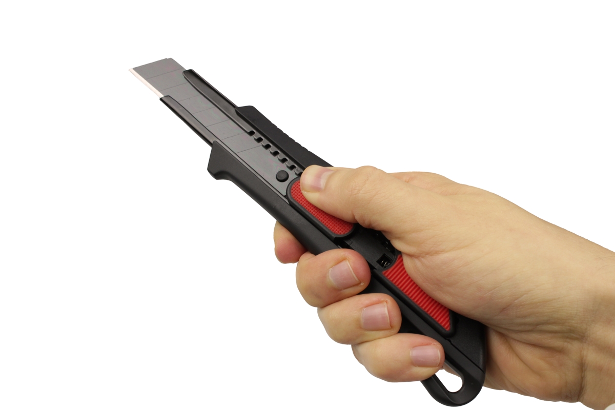 nůž bezpečnostní odlamovací, rozměr čepele 0,50/18 mm, automatická aretace čepele - doprovodný obrázek 1