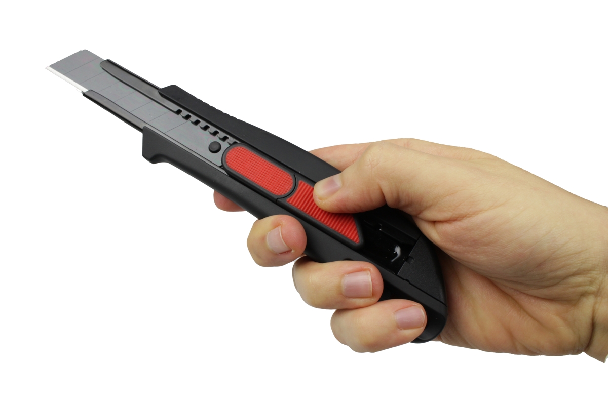 nůž bezpečnostní odlamovací, rozměr čepele 0,50/18 mm, automatická aretace čepele - doprovodný obrázek 2