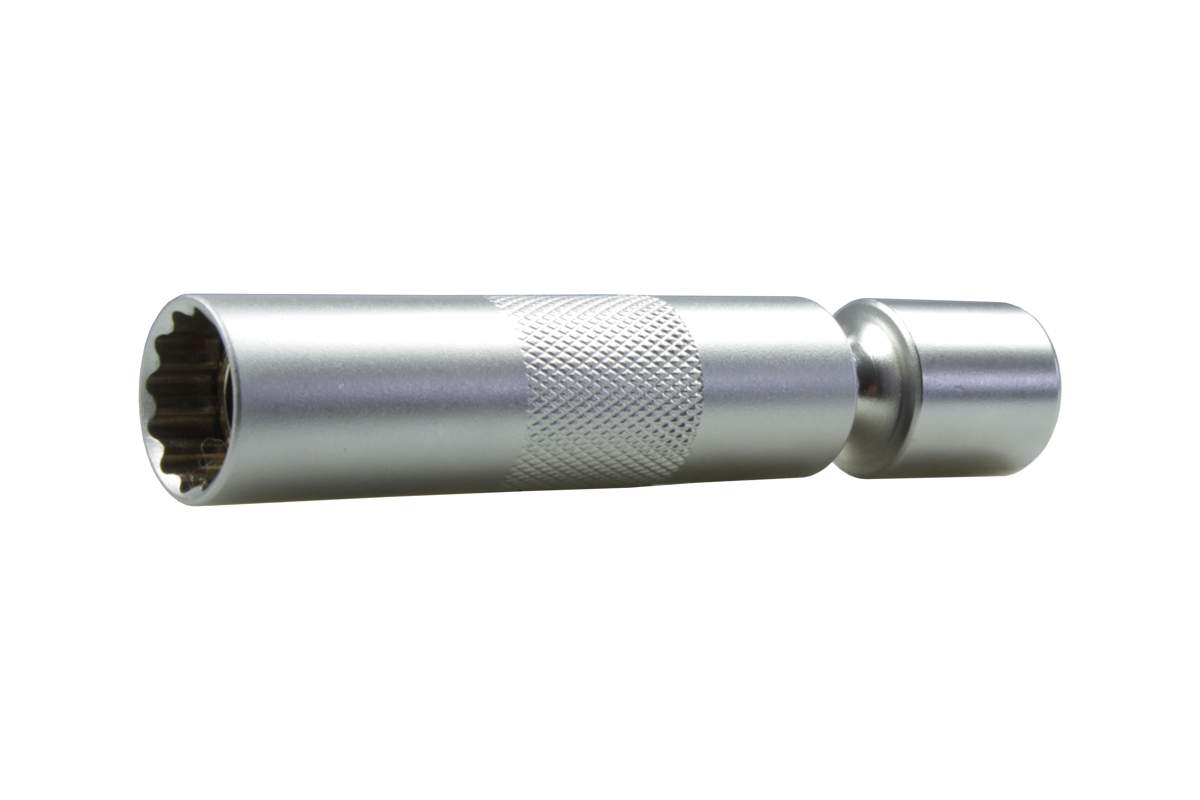 hlavice nástrčná 3/8", 12ti hran 14 mm, délka 98 mm, výkyvná s magnetem, na zapalovací svíčky - Hlavní obrázek