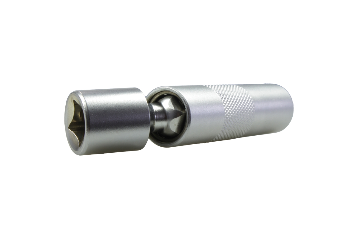 hlavice nástrčná 3/8", 12ti hran 14 mm, délka 98 mm, výkyvná s magnetem, na zapalovací svíčky - doprovodný obrázek 1