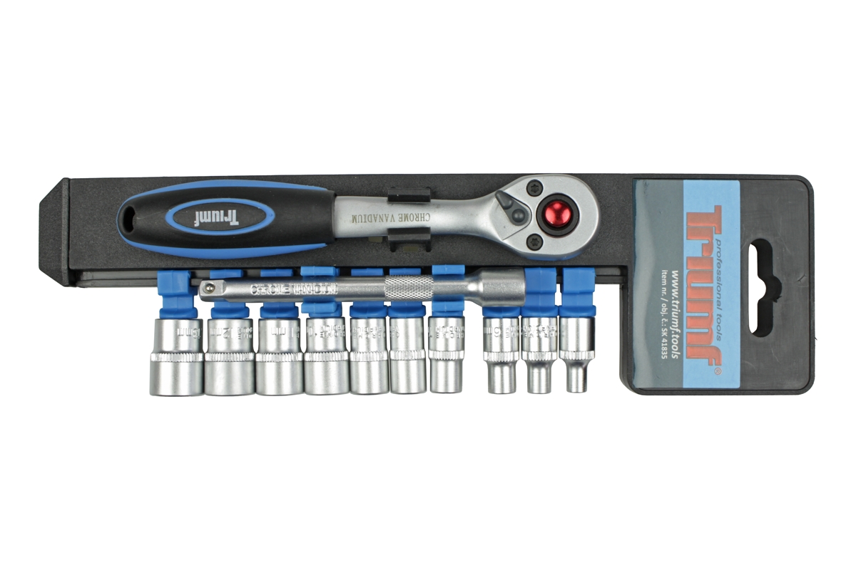 gola sada 1/4", 6ti hran 4 - 13 mm, v pořadači, 12 dílů - Hlavní obrázek