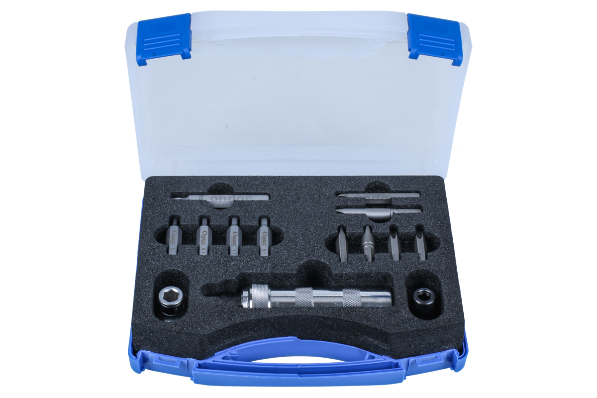šroubovák úderový rázový 1/2", bity 5/16" PL - PH - Inbus - Torx, adaptér, sada 14 dílů - Hlavní obrázek