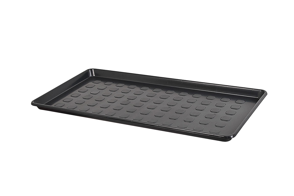 odkapávač plastový na boty 760 x 380 x 30 mm, černý - Hlavní obrázek