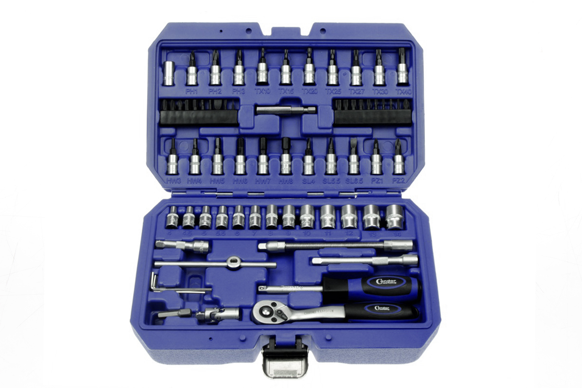 gola sada 1/4", 6ti hran 4 - 14 mm, 68 dílů - Hlavní obrázek