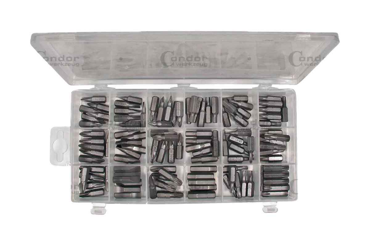 bity 1/4", PL - PH - PZ - Inbus - Torx, sada 108 dílů - Hlavní obrázek
