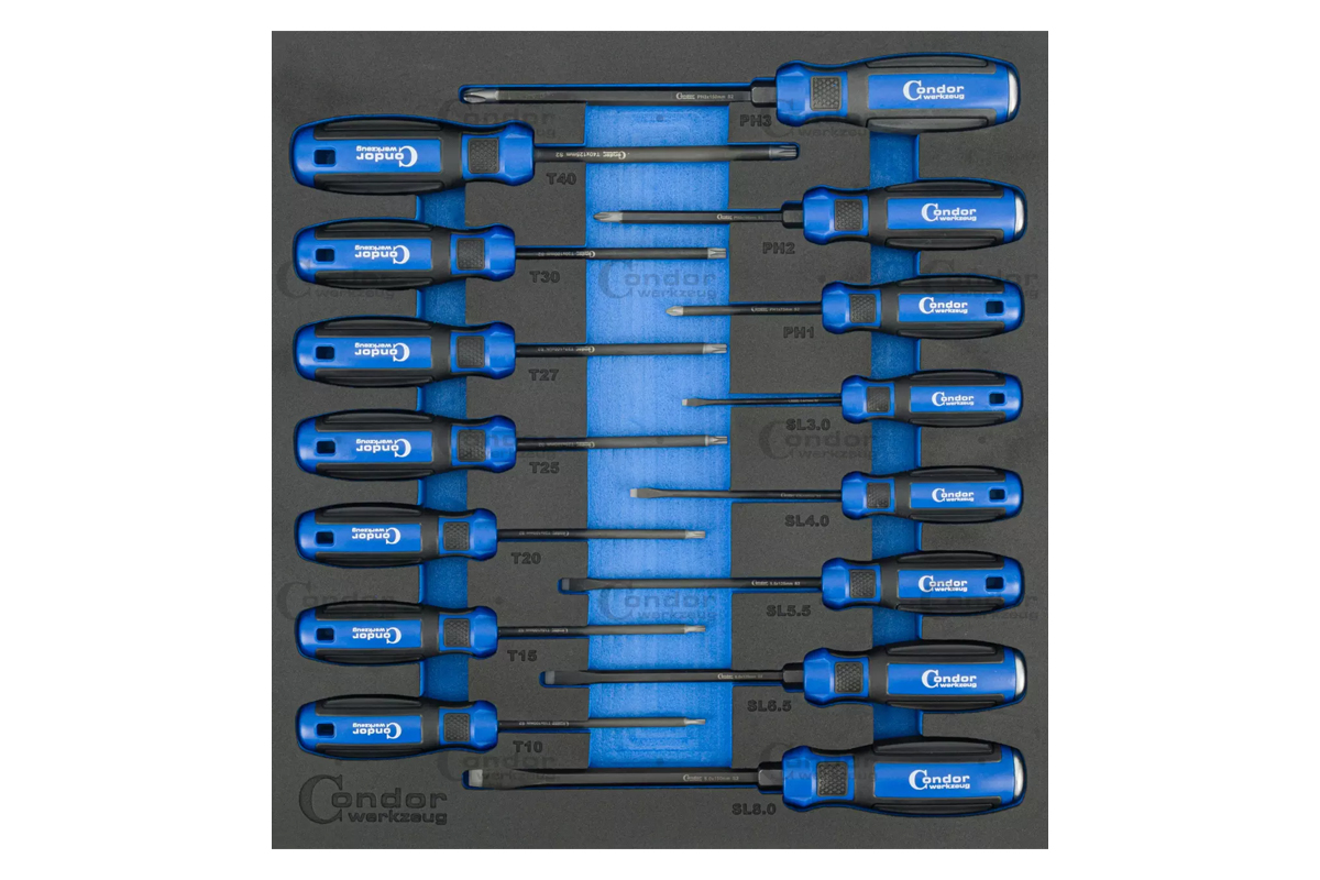 modul - šroubováky ploché PL, křížové PH, Torx, 15 dílů, velikost 2/3 - Hlavní obrázek