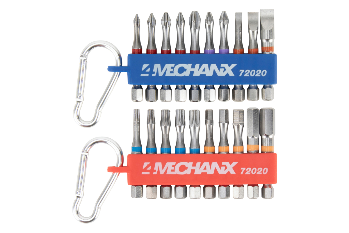 bity 1/4" úderové Impakt, PL -  PH - PZ - Imbus - Torx, sada 20 dílů - Hlavní obrázek