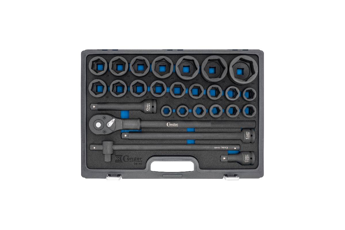 gola sada 3/4", 6ti hran 19 - 60 mm, tvrzená, 27 dílů - doprovodný obrázek 1