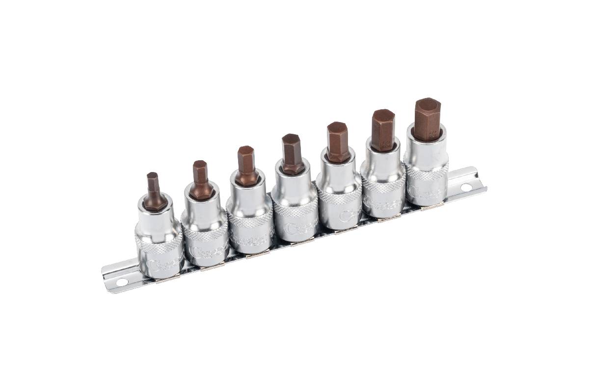 hlavice zástrčné 1/2", Inbus 5 - 12 mm, Xcess Performance, sada 7 dílů - doprovodný obrázek 1