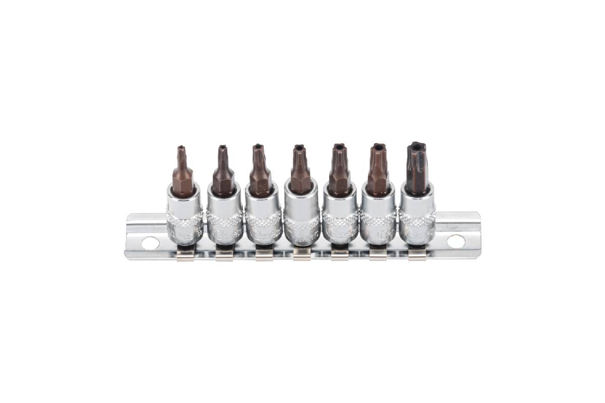 hlavice zástrčné 1/4", Torx Security TS10 - TS40, Xcess Performance, sada 7 dílů - Hlavní obrázek